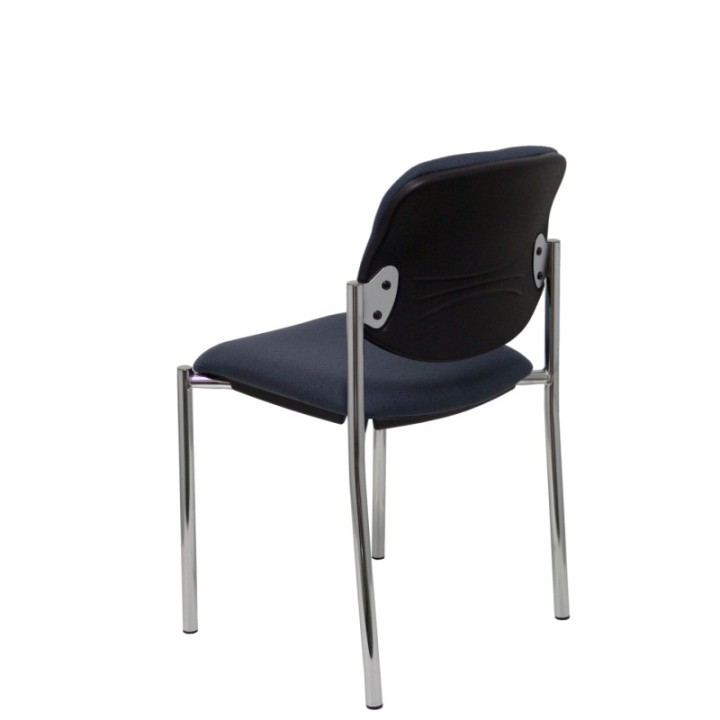 Silla fija Styl bali gris oscuro chasis cromo