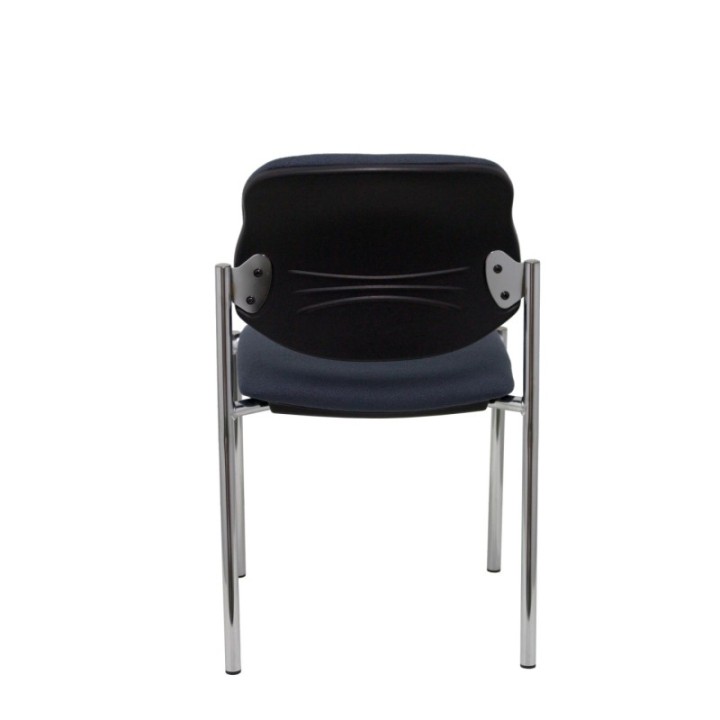 Silla fija Styl bali gris oscuro chasis cromo