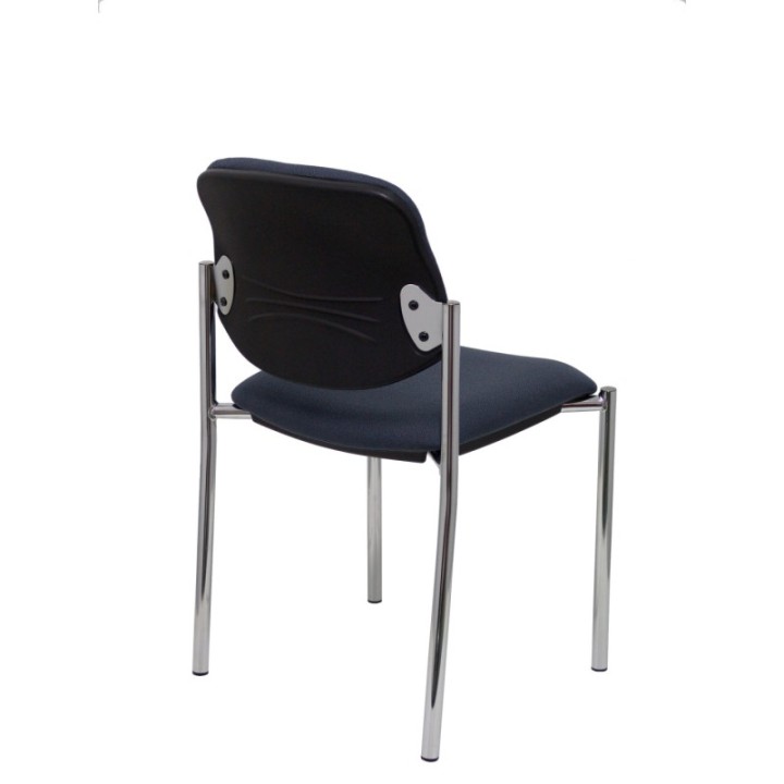 Silla fija Styl bali gris oscuro chasis cromo