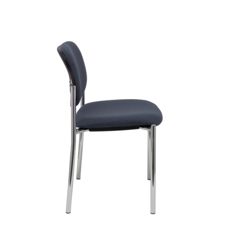 Silla fija Styl bali gris oscuro chasis cromo