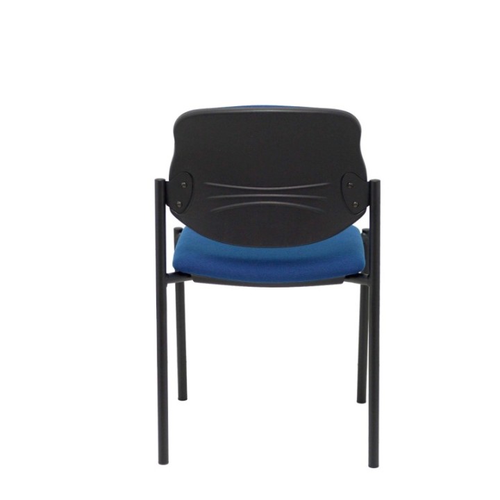 Silla fija Styl bali azul marino chasis negro