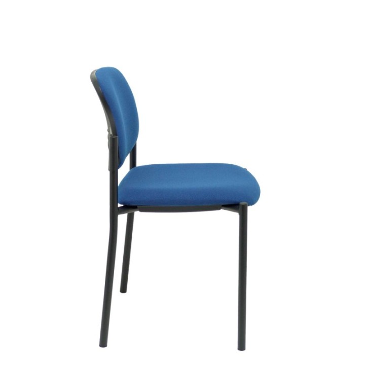 Silla fija Styl bali azul marino chasis negro