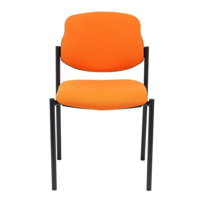 Silla fija Styl bali naranja chasis negro