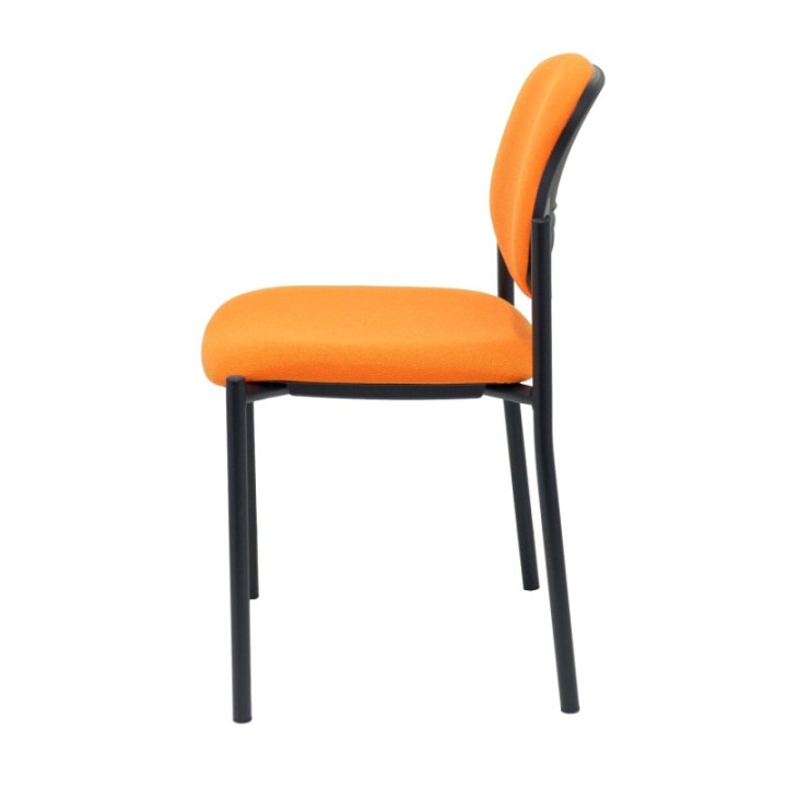 Silla fija Styl bali naranja chasis negro