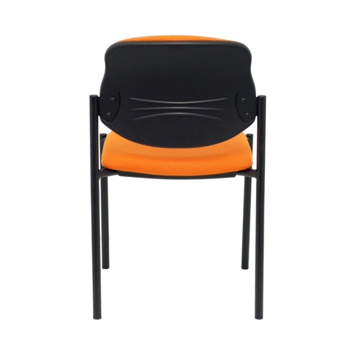 Silla fija Styl bali naranja chasis negro