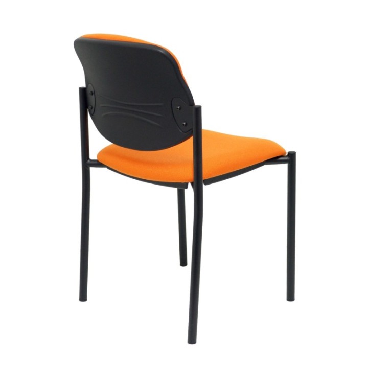 Silla fija Styl bali naranja chasis negro