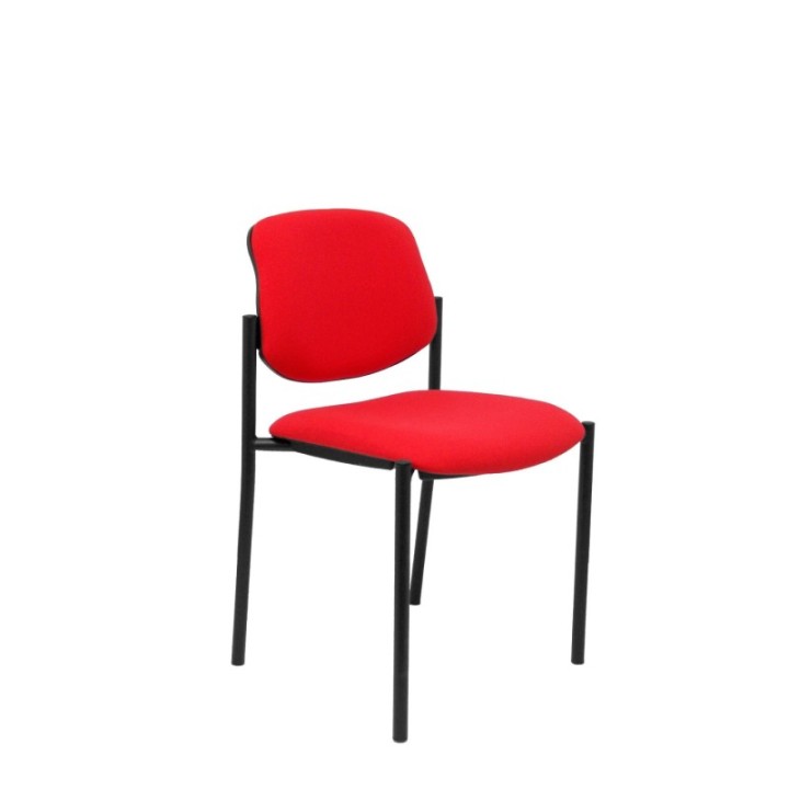 Silla fija Styl bali rojo chasis negro