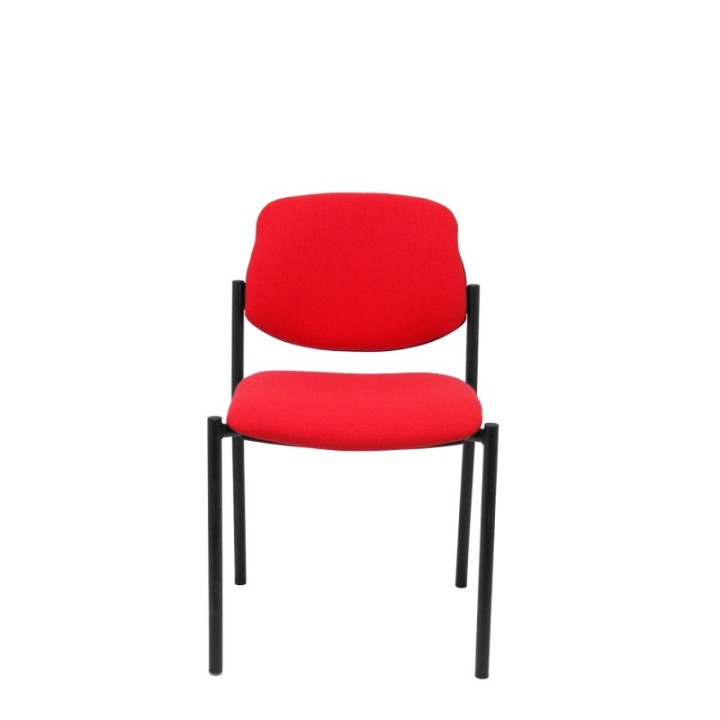 Silla fija Styl bali rojo chasis negro
