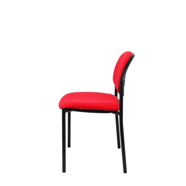Silla fija Styl bali rojo chasis negro