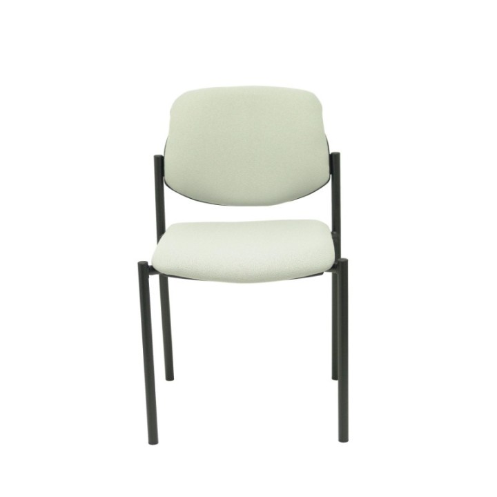 Silla fija Styl bali gris claro chasis negro