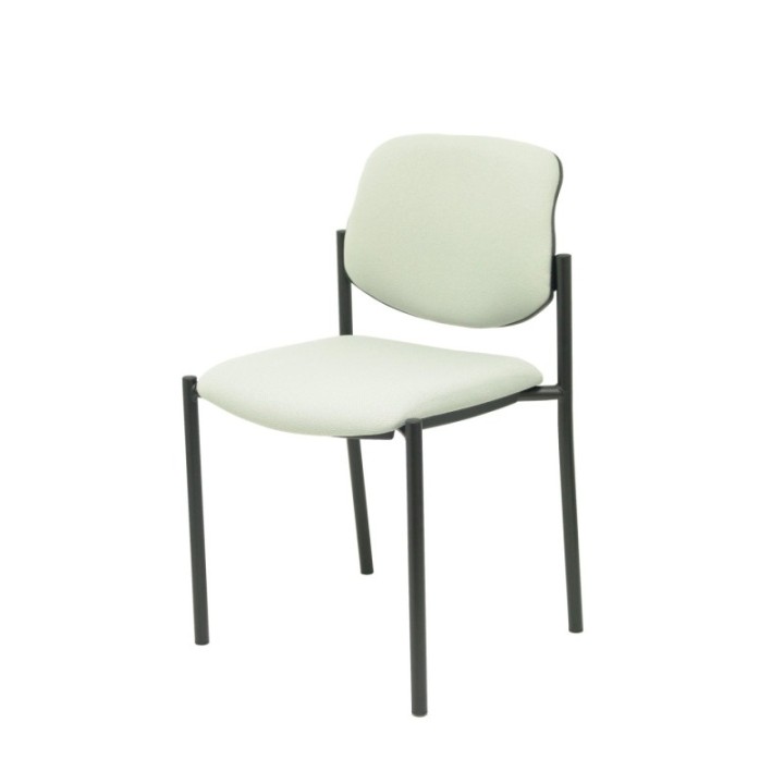 Silla fija Styl bali gris claro chasis negro