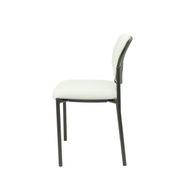 Silla fija Styl bali gris claro chasis negro