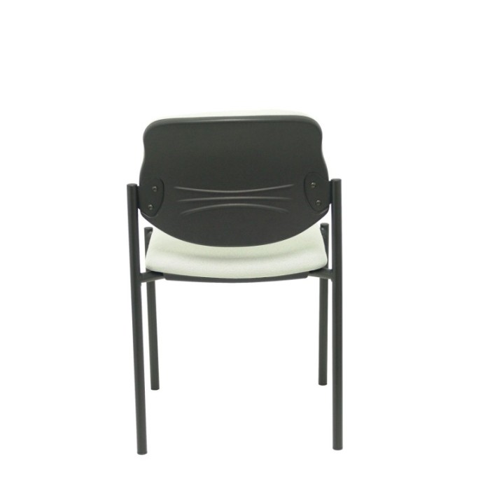 Silla fija Styl bali gris claro chasis negro