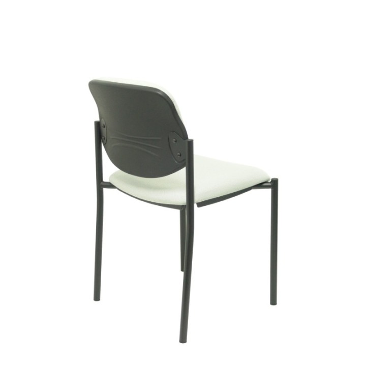 Silla fija Styl bali gris claro chasis negro