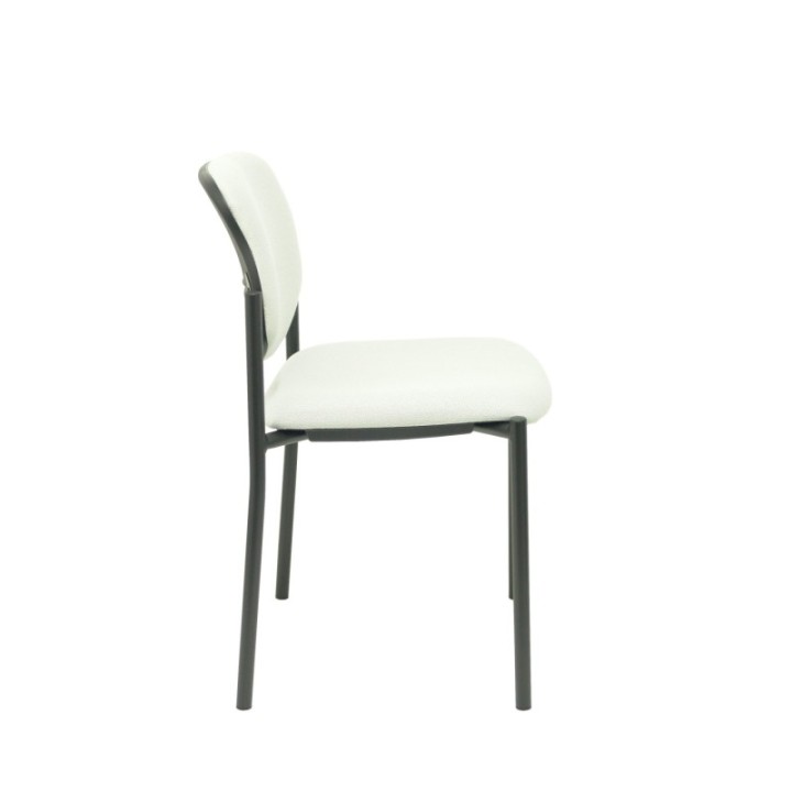 Silla fija Styl bali gris claro chasis negro