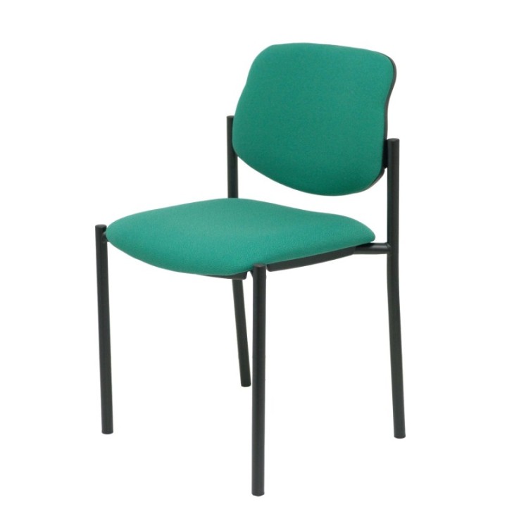 Silla fija Styl bali verde esmeralda chasis negro