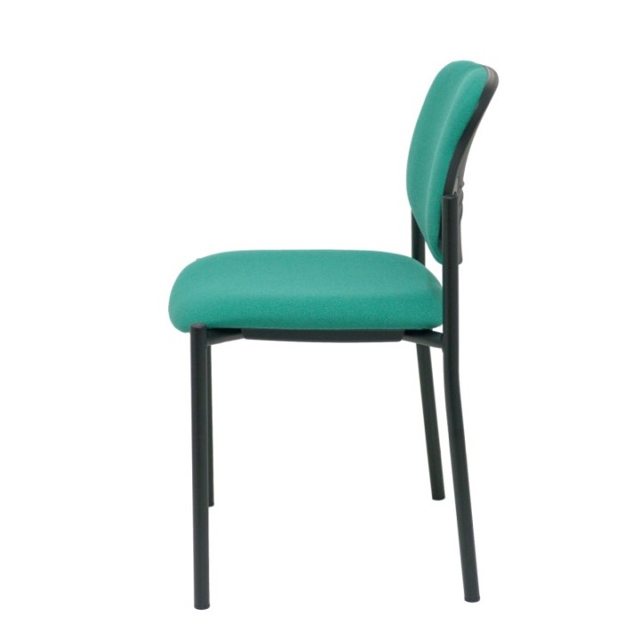 Silla fija Styl bali verde esmeralda chasis negro