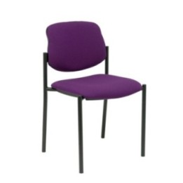 Silla fija Styl bali morado chasis negro