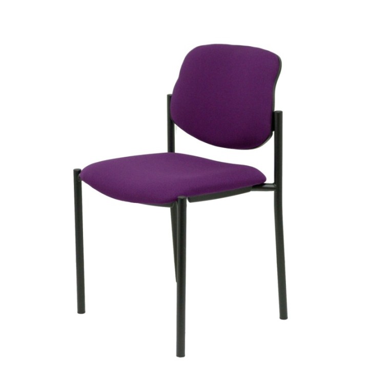 Silla fija Styl bali morado chasis negro