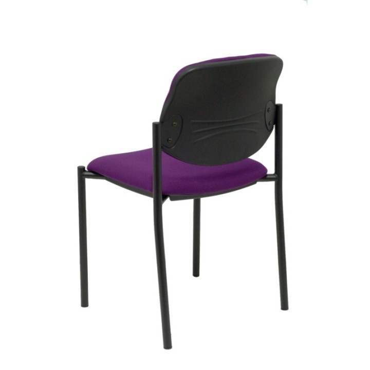 Silla fija Styl bali morado chasis negro