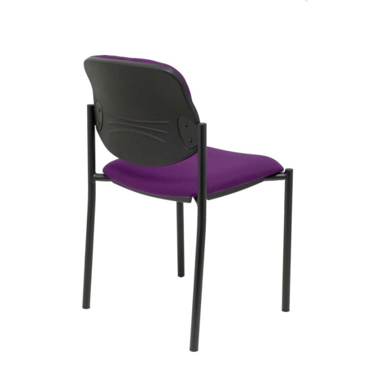 Silla fija Styl bali morado chasis negro