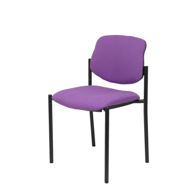 Silla fija Styl bali lila chasis negro