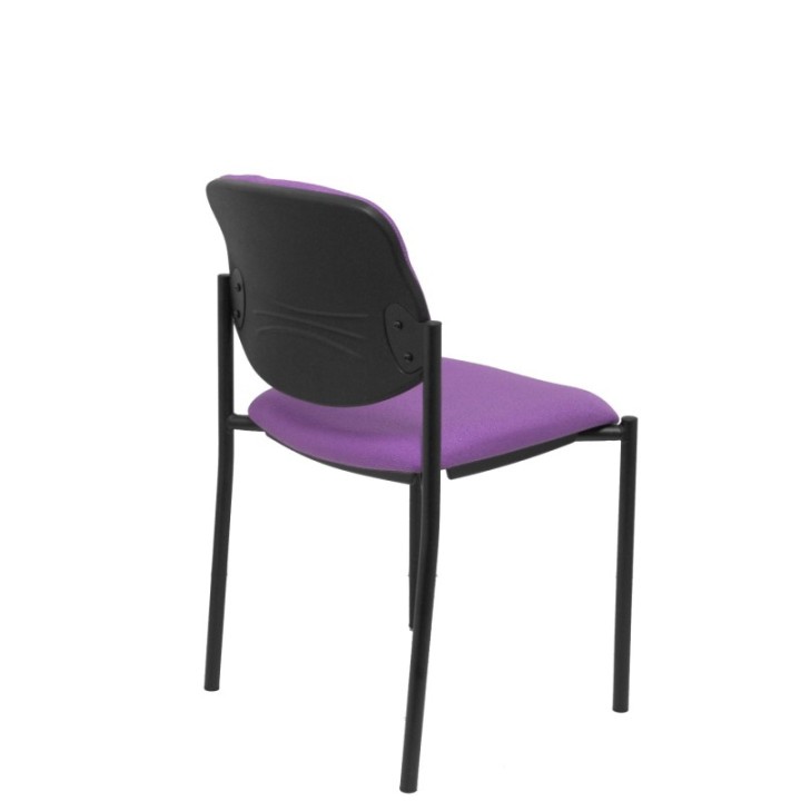 Silla fija Styl bali lila chasis negro