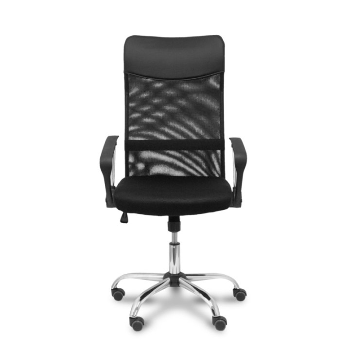 Silla Gontar respaldo malla negro asiento negro