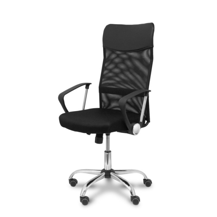 Silla Gontar respaldo malla negro asiento negro