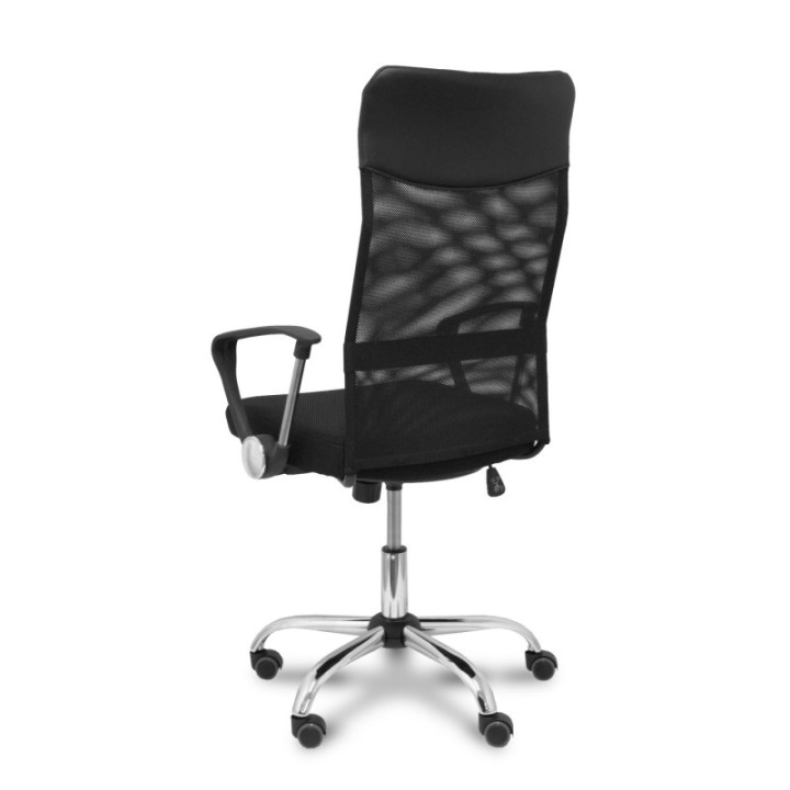 Silla Gontar respaldo malla negro asiento negro