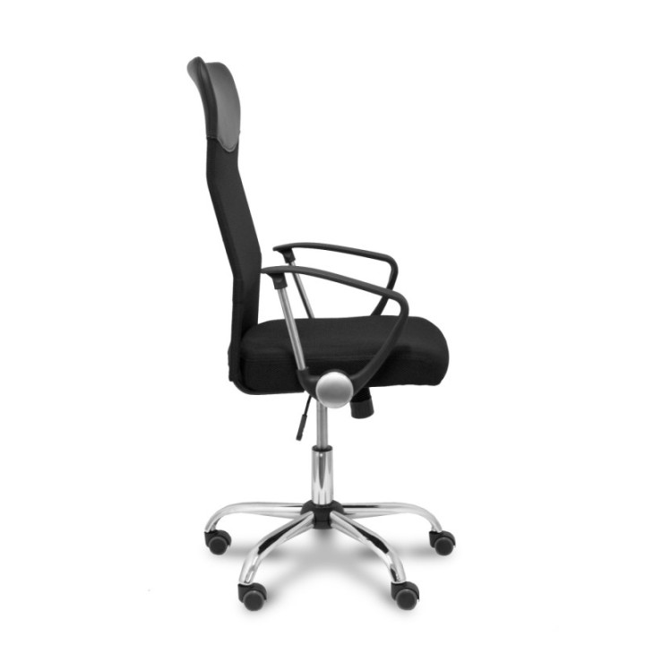 Silla Gontar respaldo malla negro asiento negro