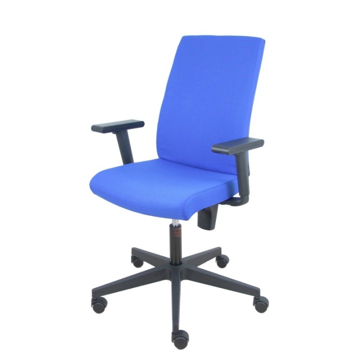 Silla I-Line aran azul con brazos regulables.