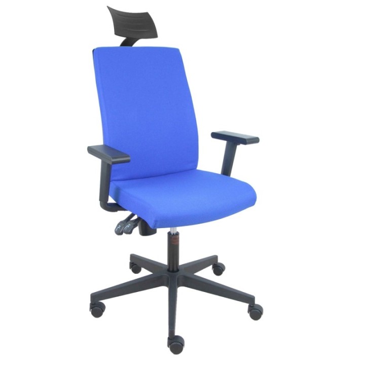 Silla I-Line arán azul con brazos regulables con cabecero