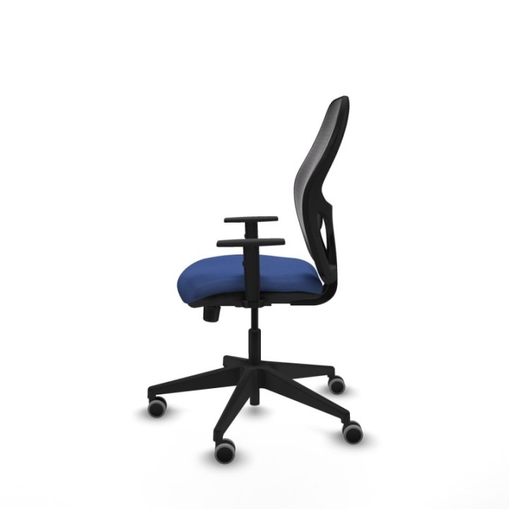 Alocén sincro malla negra bali azul marino brazos 1D base piramidal  ruedas engomadas 65mm