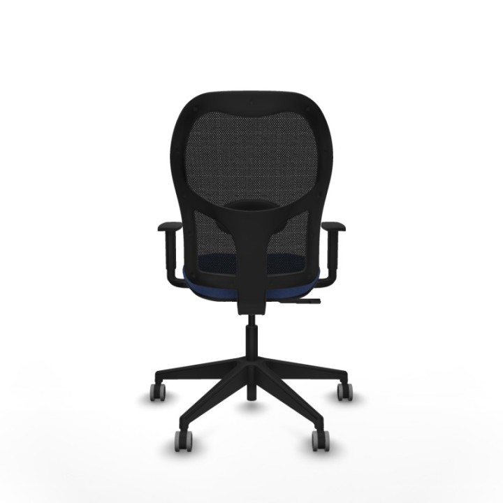 Alocén sincro malla negra bali azul marino brazos 1D base piramidal  ruedas engomadas 65mm