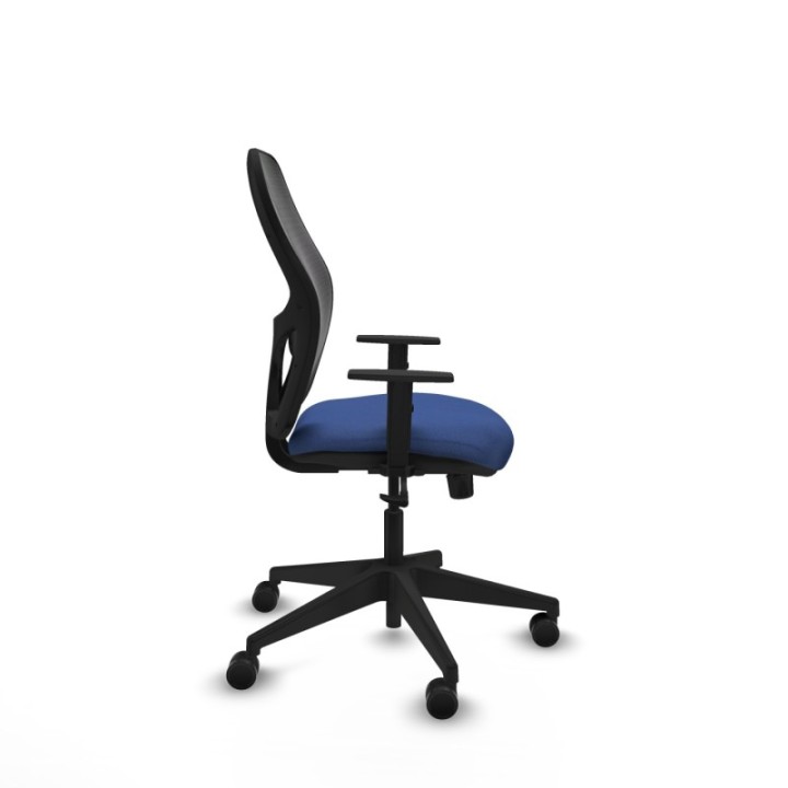 Alocén sincro malla negra bali azul marino brazos 1D base piramidal  ruedas nailon 65mm