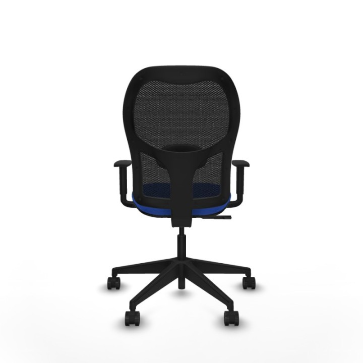 Alocén sincro malla negra bali azul brazos 1D base piramidal  ruedas nailon 65mm