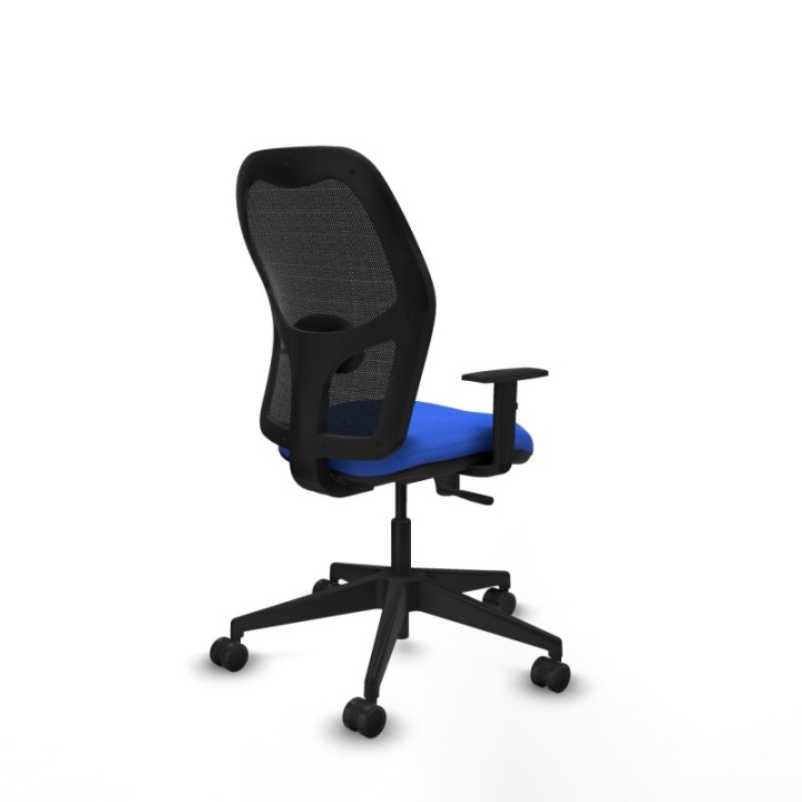 Alocén sincro malla negra bali azul brazos 1D base piramidal  ruedas nailon 65mm