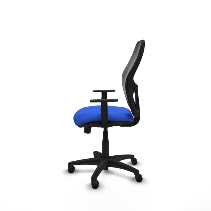 Alocén sincro malla negra bali azul brazos 1D base poliamida  ruedas engomadas 50mm