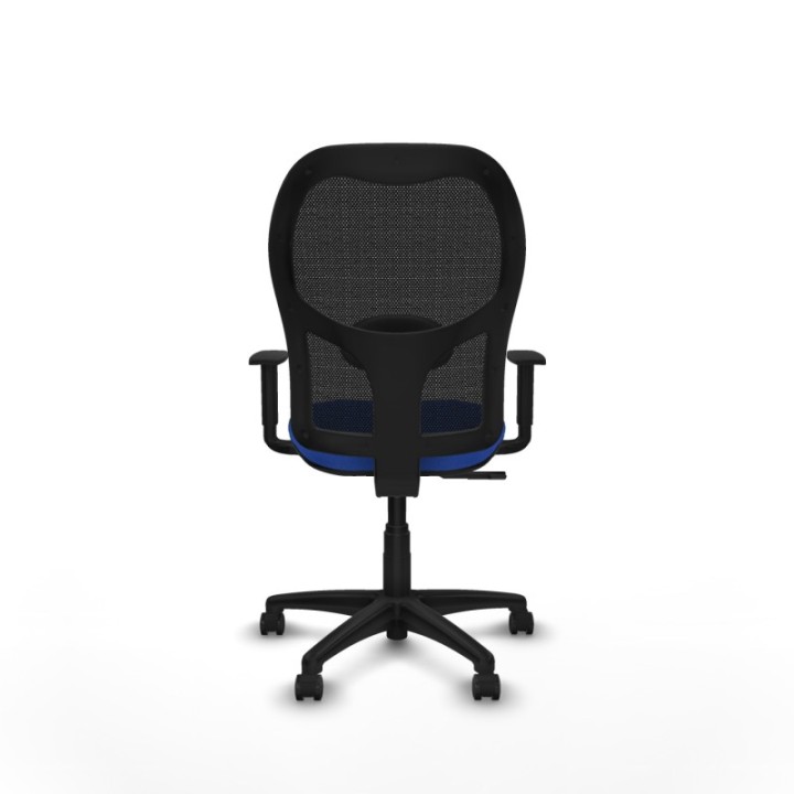 Alocén sincro malla negra bali azul brazos 1D base poliamida  ruedas engomadas 50mm