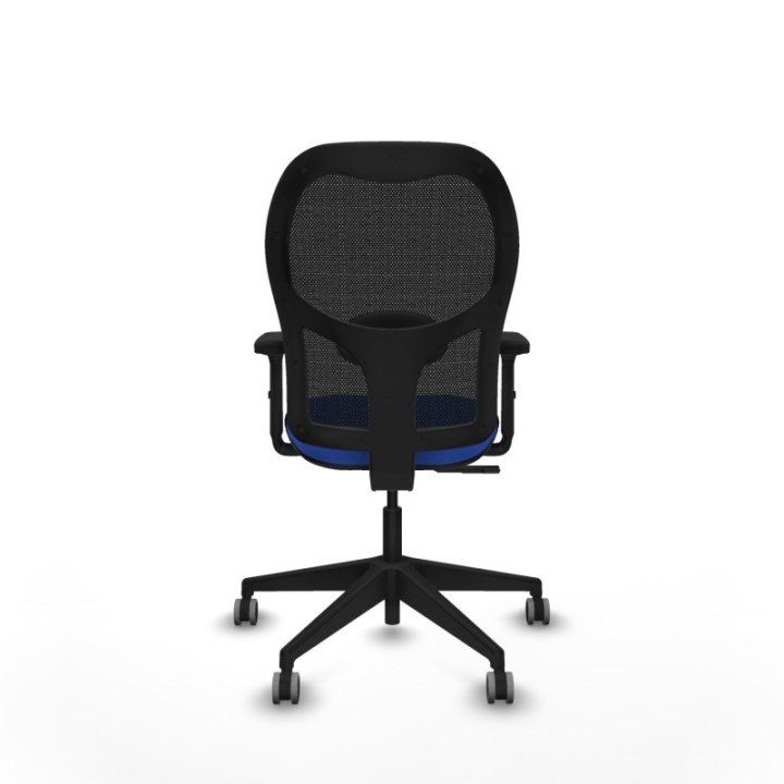 Alocén sincro malla negra bali azul brazos 2D base piramidal  ruedas engomadas 65mm