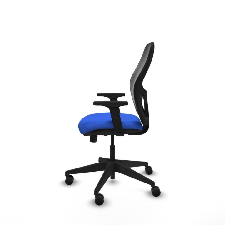 Alocén sincro malla negra bali azul brazos 2D base piramidal  ruedas nailon 65mm