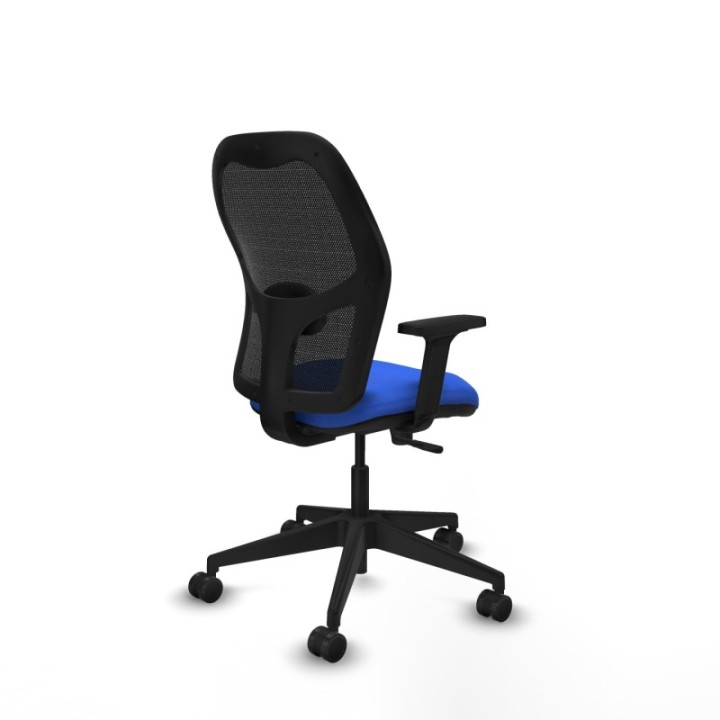 Alocén sincro malla negra bali azul brazos 2D base piramidal  ruedas nailon 65mm