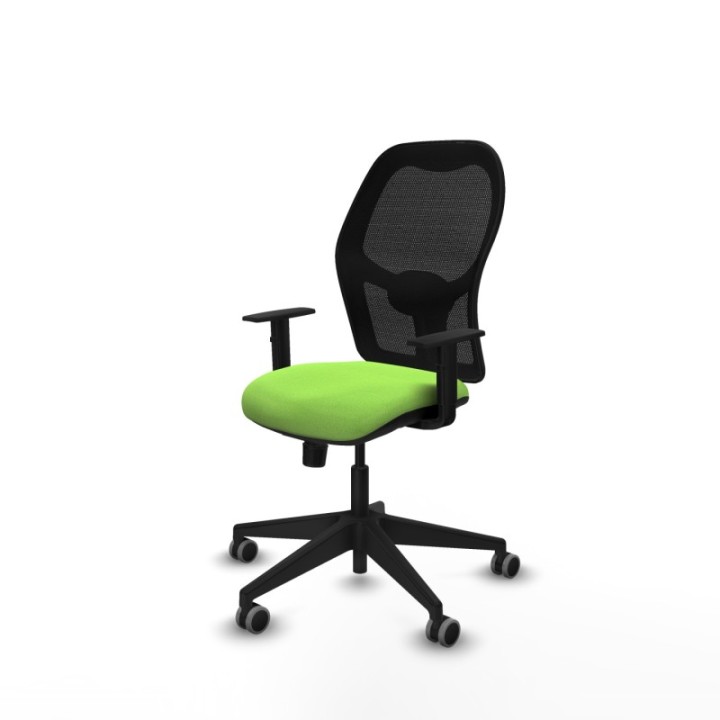 Alocén sincro malla negra bali pistacho brazos 1D base piramidal  ruedas engomadas 65mm