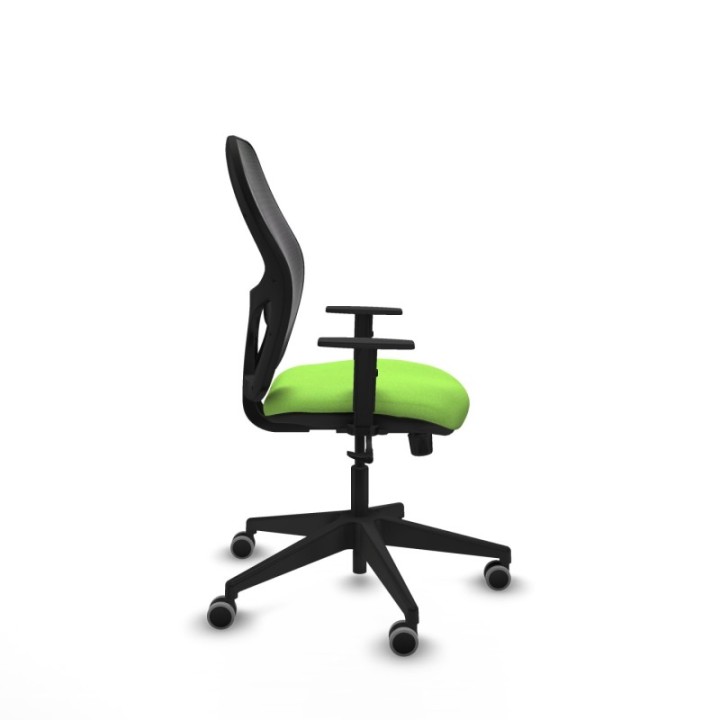 Alocén sincro malla negra bali pistacho brazos 1D base piramidal  ruedas engomadas 65mm