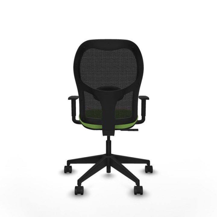 Alocén sincro malla negra bali pistacho brazos 1D base piramidal  ruedas nailon 65mm