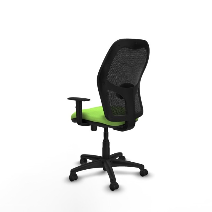 Alocén sincro malla negra bali pistacho brazos 1D base poliamida  ruedas engomadas 50mm