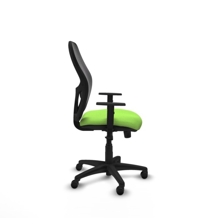 Alocén sincro malla negra bali pistacho brazos 1D base poliamida  ruedas engomadas 50mm