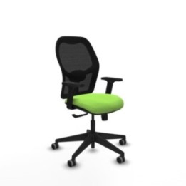 Alocén sincro malla negra bali pistacho brazos 2D base piramidal  ruedas engomadas 65mm