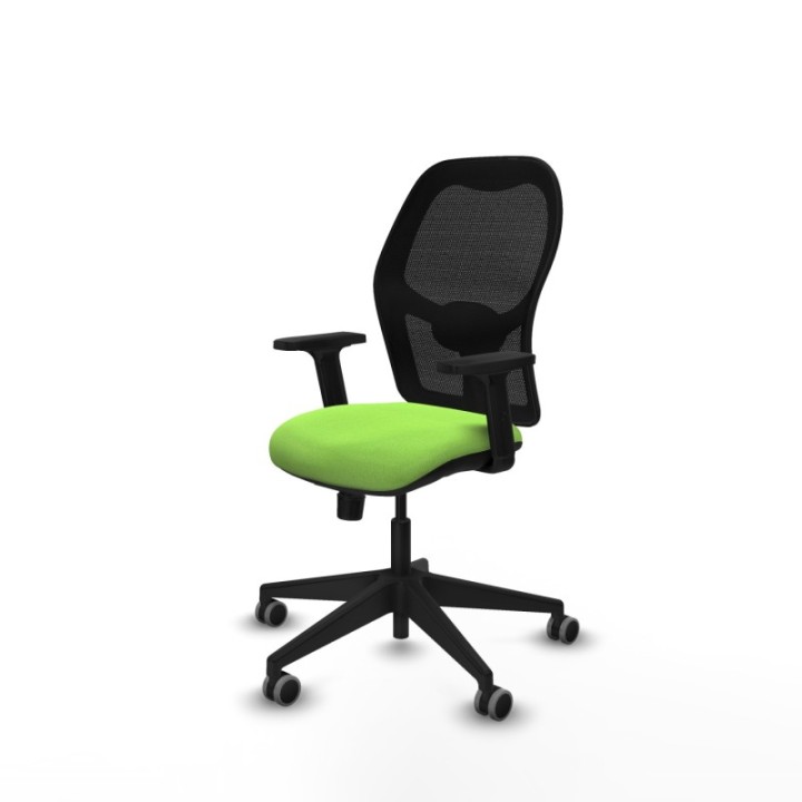 Alocén sincro malla negra bali pistacho brazos 2D base piramidal  ruedas engomadas 65mm